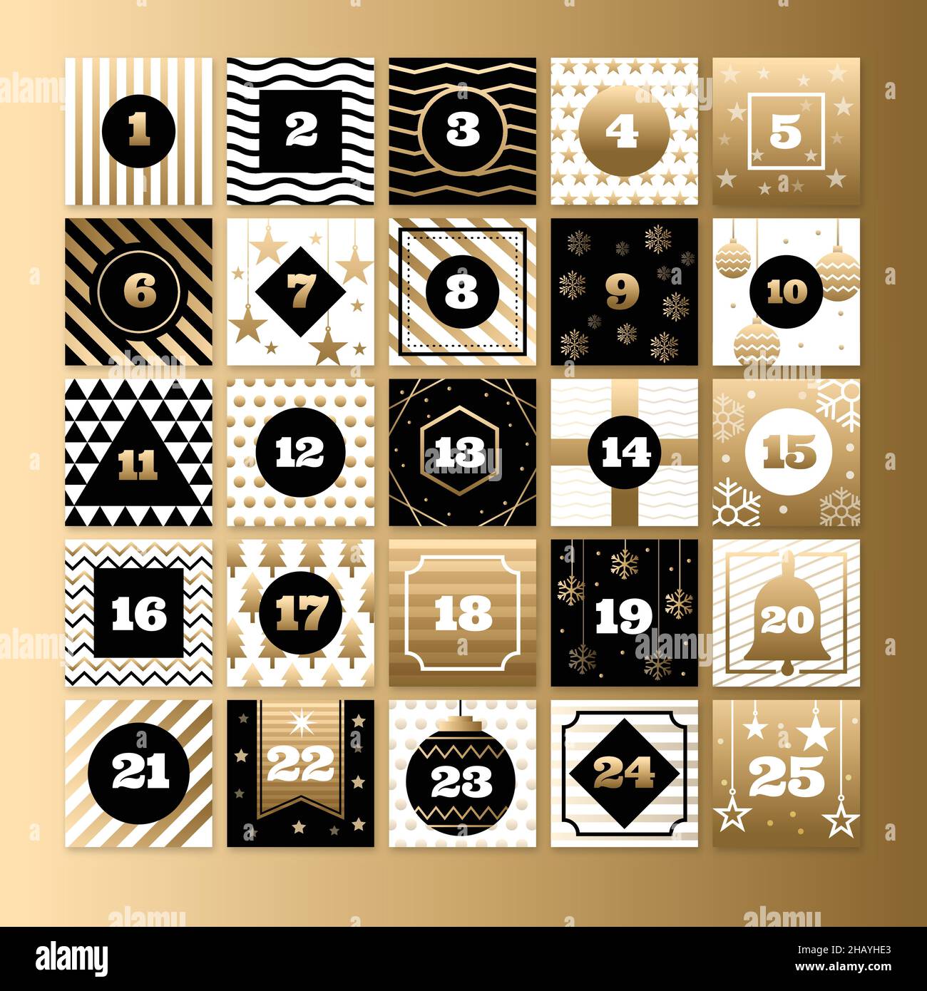 flat advent calendar vector design illustration Stock Vector Image