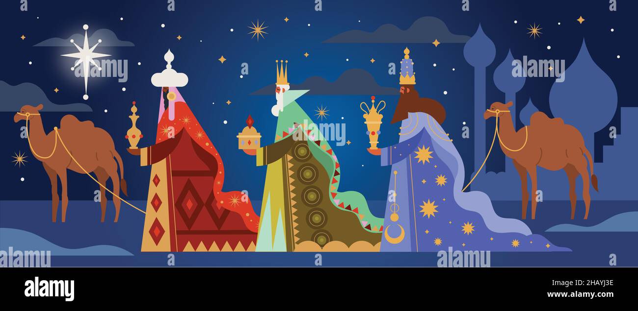 flat three wise men vector design illustration Stock Vector Image & Art ...