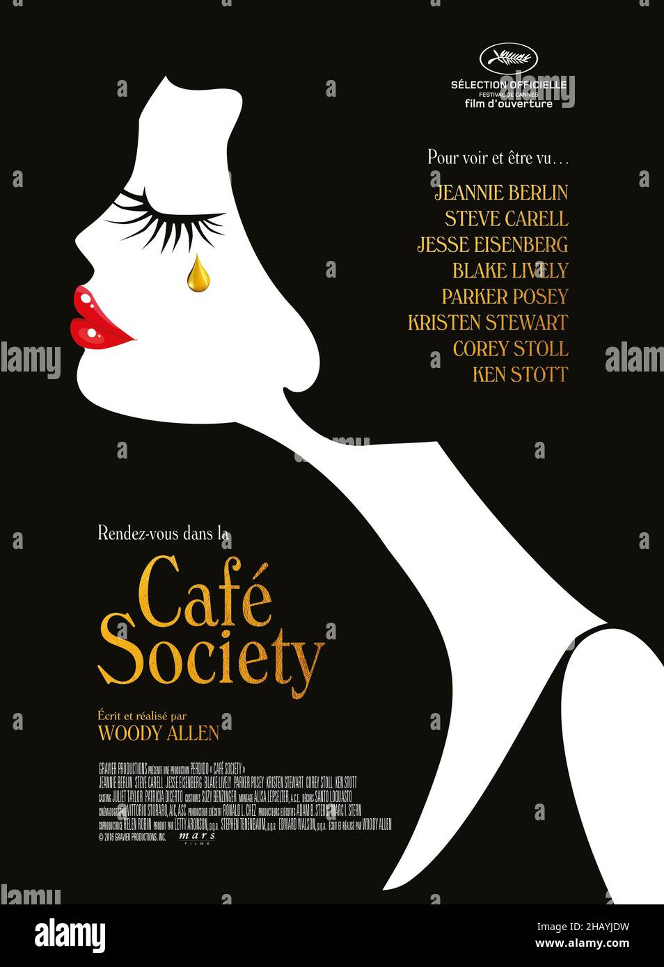 RELEASE DATE: August 5, 2016 TITLE: Cafe Society STUDIO: FilmNation Entertainment DIRECTOR: Woody Allen PLOT: In the 1930s, a Bronx native moves to Hollywood and falls in love with a young woman who is seeing a married man. STARRING: Jesse Eisenberg, Kristen Stewart, Steve Carell. (Credit Image: © FilmNation Entertainment/Entertainment Pictures) Stock Photo