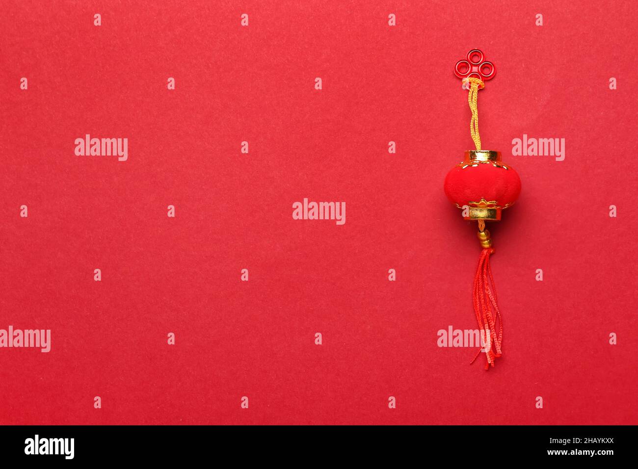 Traditional Chinese lantern on red background Stock Photo - Alamy