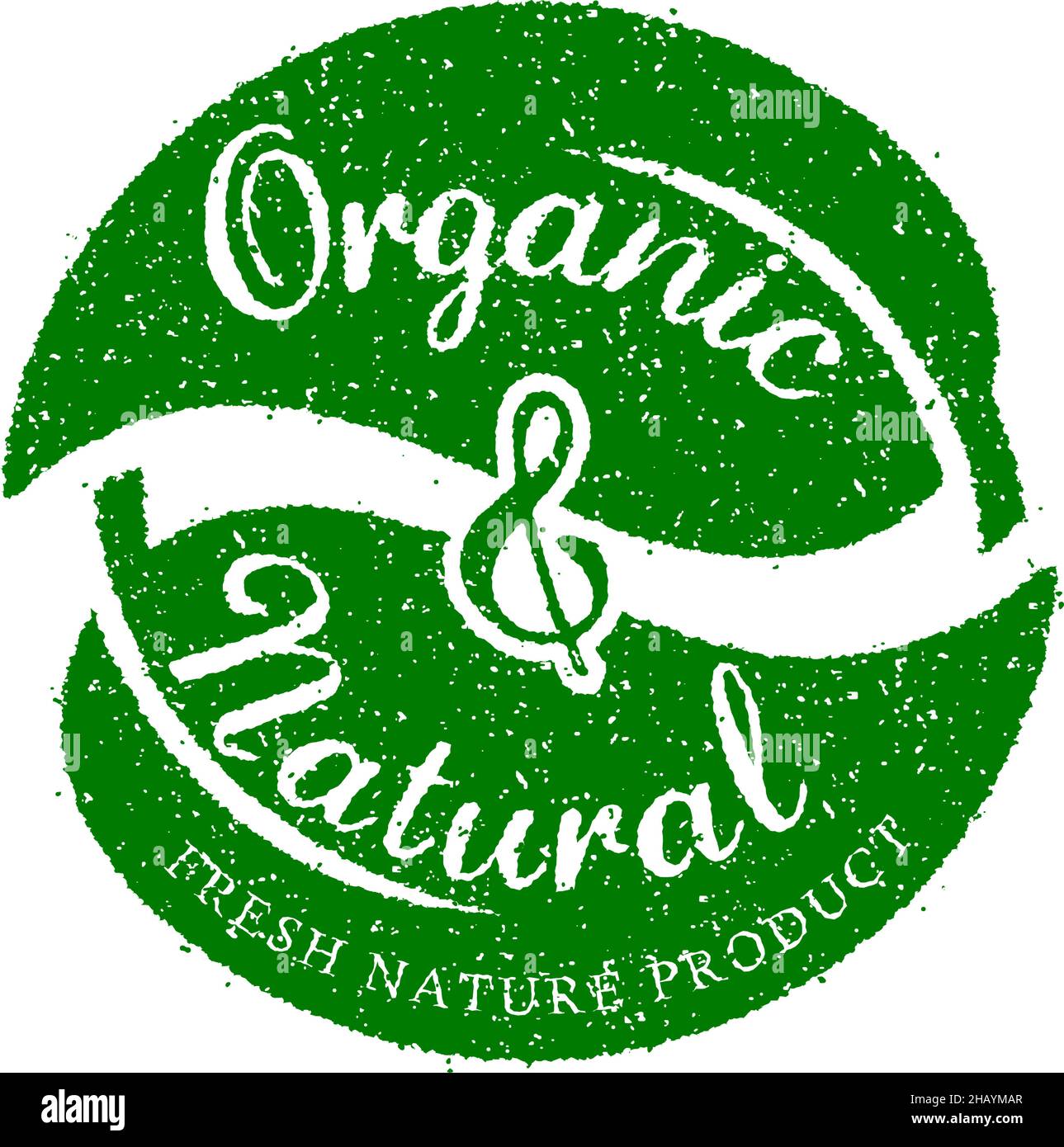 Organic, healthy natural and eco product stamp label illustration Stock ...