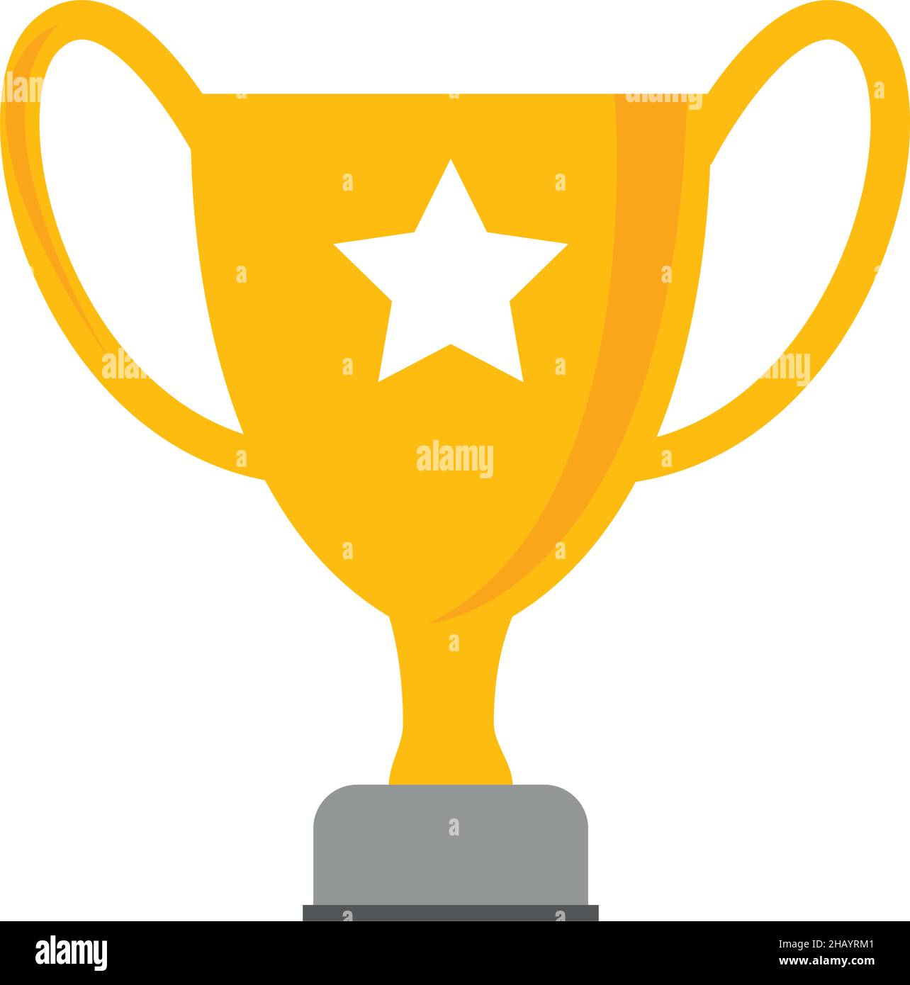 golden trophy design with one star Stock Vector Image & Art - Alamy