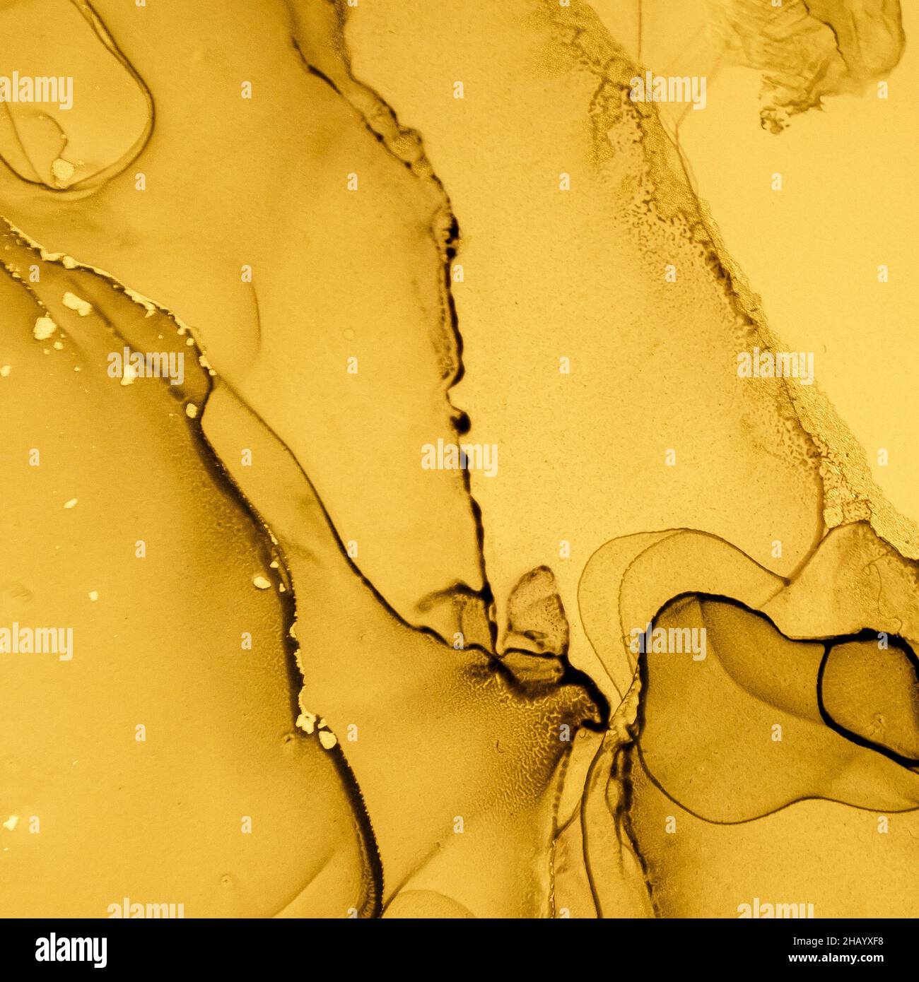Gold Fluid Art. Liquid Abstract Wallpaper Stock Photo - Alamy