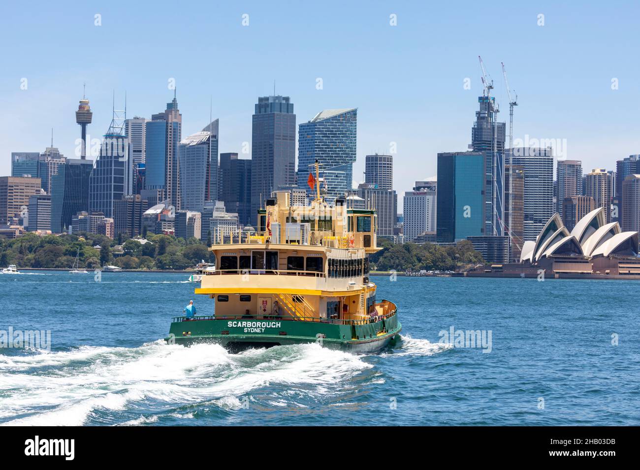 Sydney cityscape and high rise office buildings in the city centre with ...