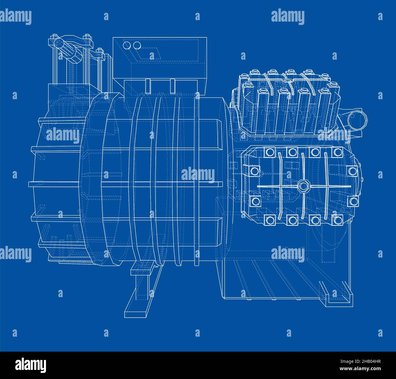Air conditioning compressor Stock Photo Alamy