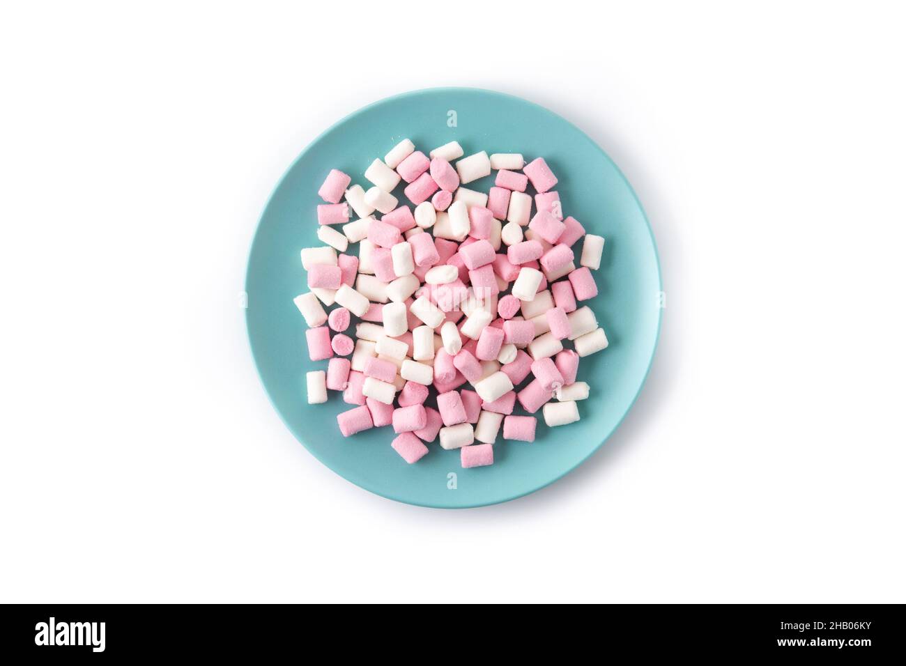 Sweet marshmallows topping isolated on white background Stock Photo - Alamy