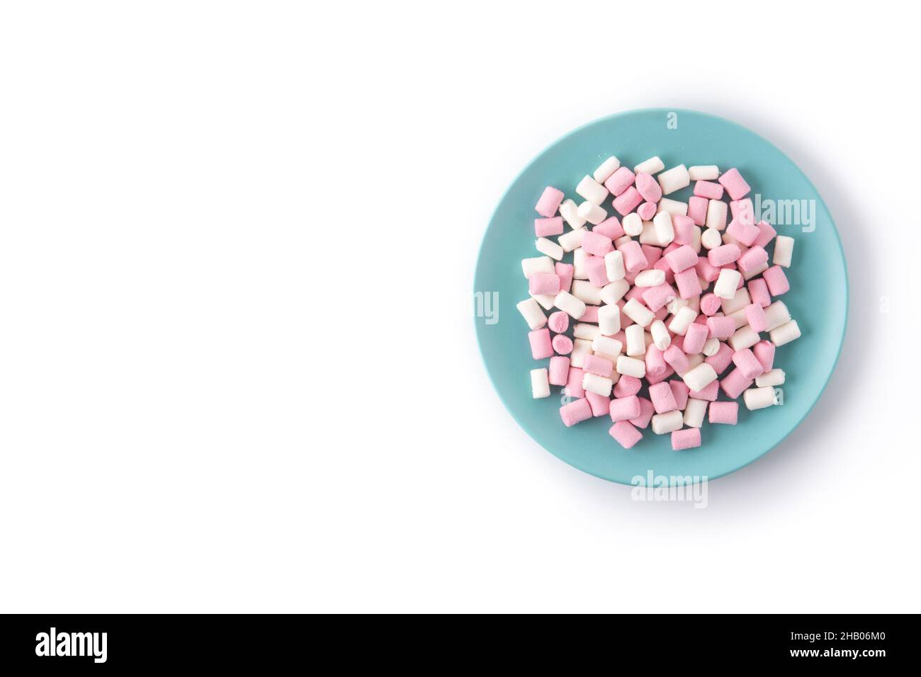 Sweet marshmallows topping isolated on white background Stock Photo - Alamy