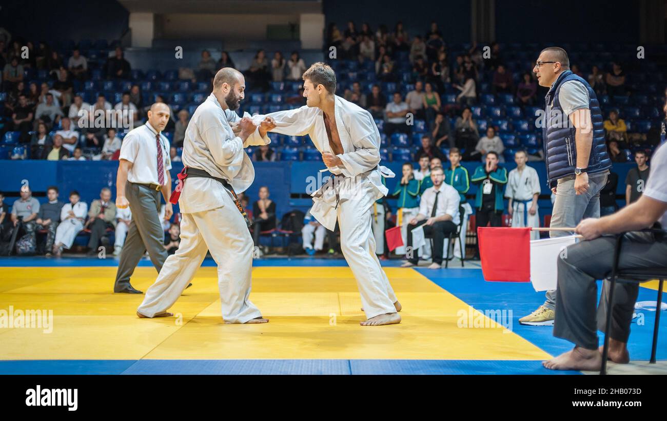 BELGRADE, SERBIA 30. SEPTEMBER 2017. Kyokushin Karate Tournament