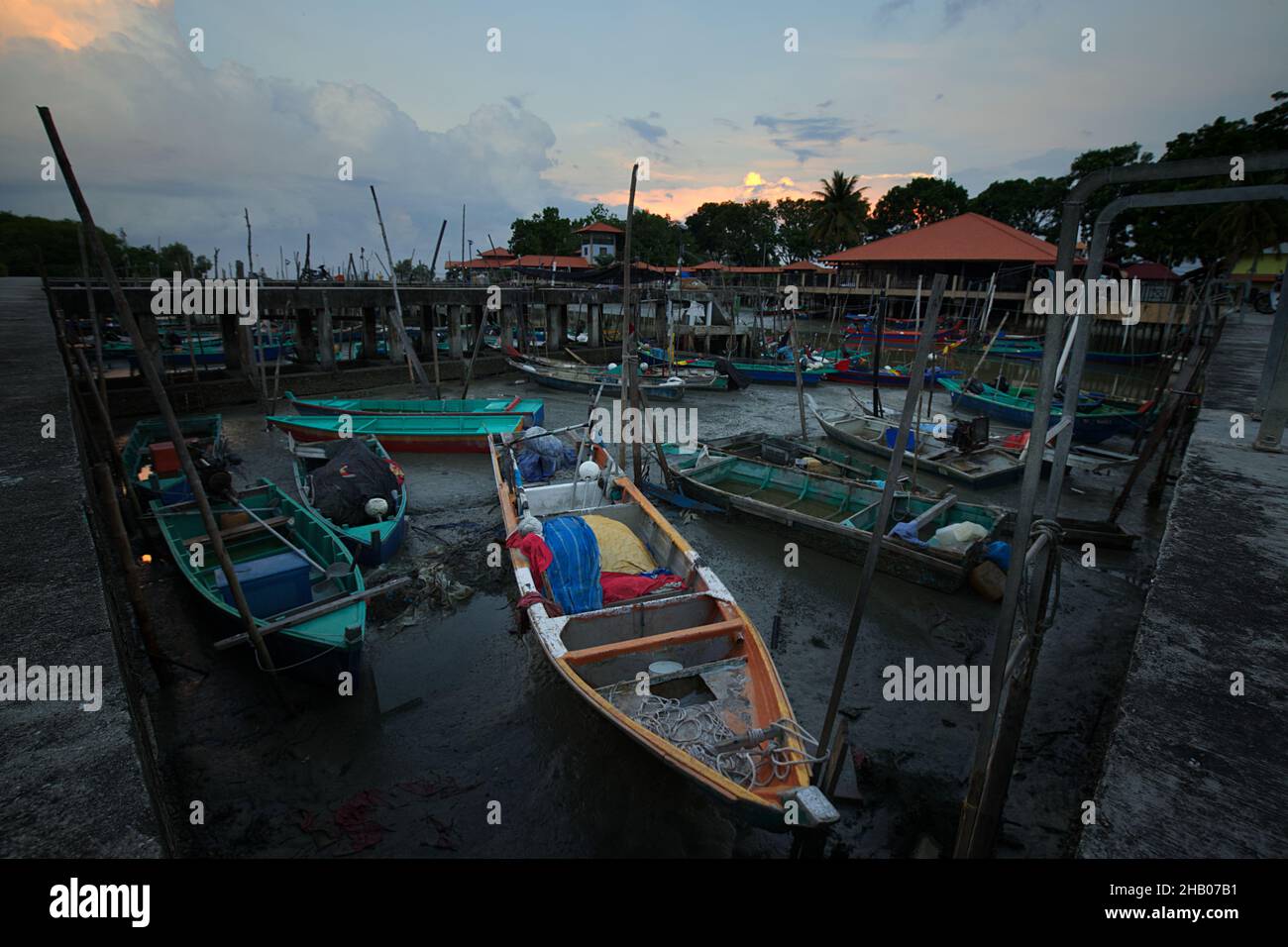 Kuala Selangor Fish Village Stock Photo Alamy