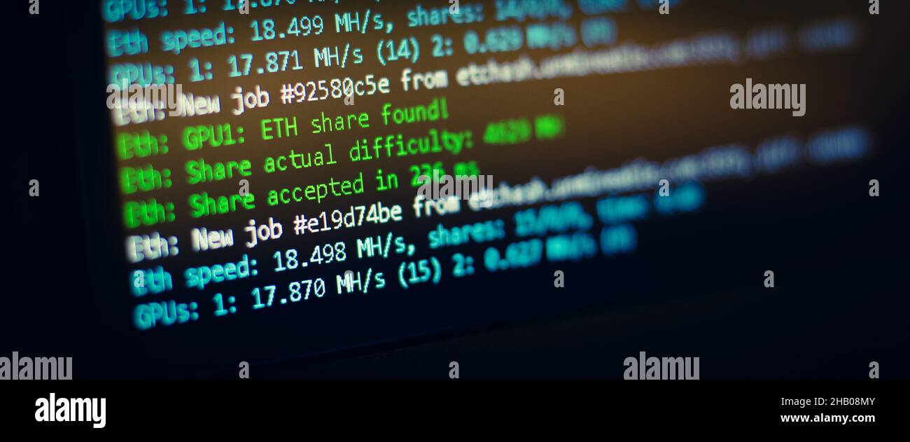 Crypto hash rate hi-res stock photography and images - Alamy