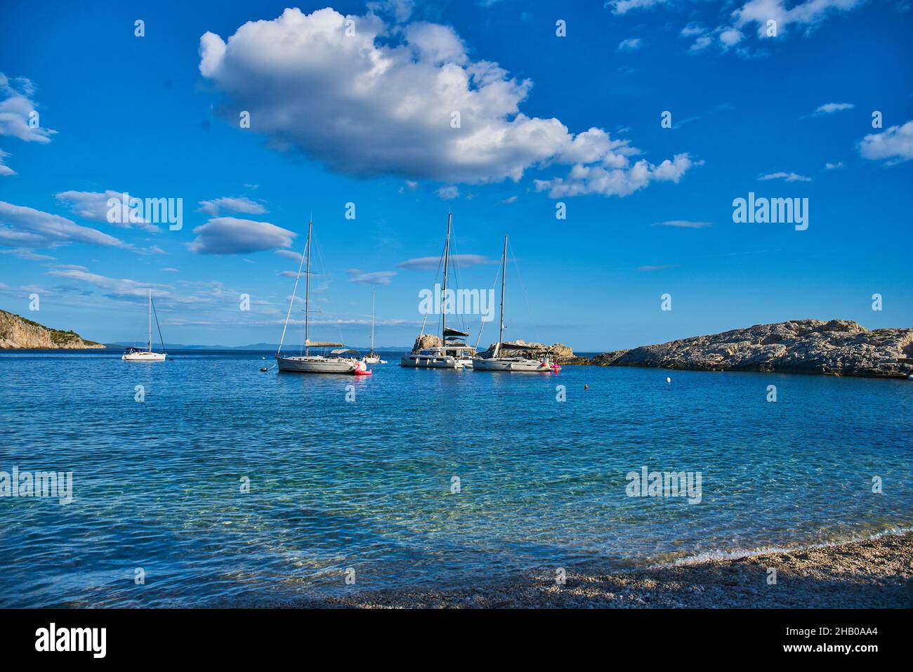 Beaches of Hvar Croatia Stock Photo