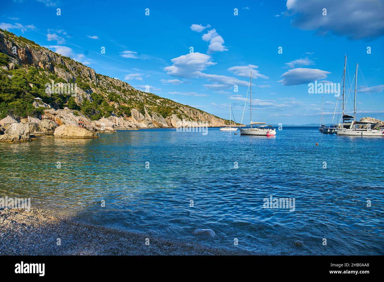 Beaches of Hvar Croatia Stock Photo