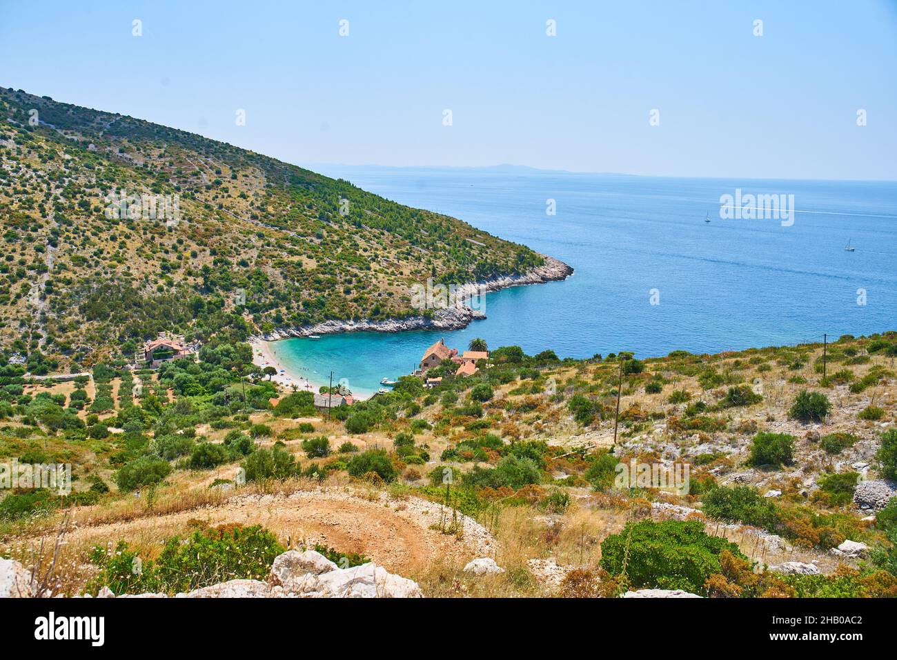 Beaches of Hvar Croatia Stock Photo