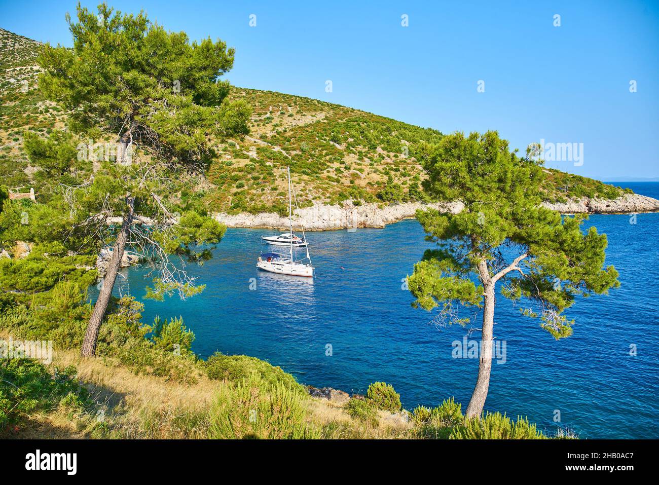 Beaches of Hvar Croatia Stock Photo