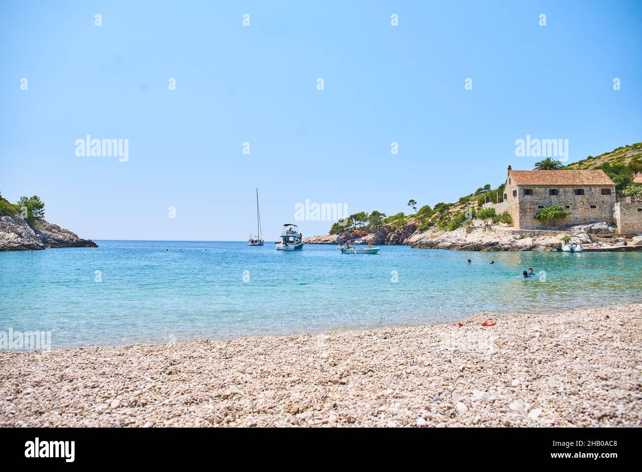 Beaches Of Hvar Croatia Stock Photo Alamy beaches-of-hvar-croatia-stock-photo-alamy