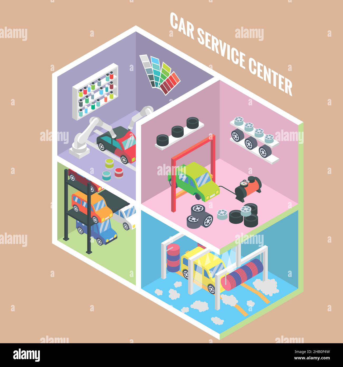 Car paint shop robot hi-res stock photography and images - Alamy