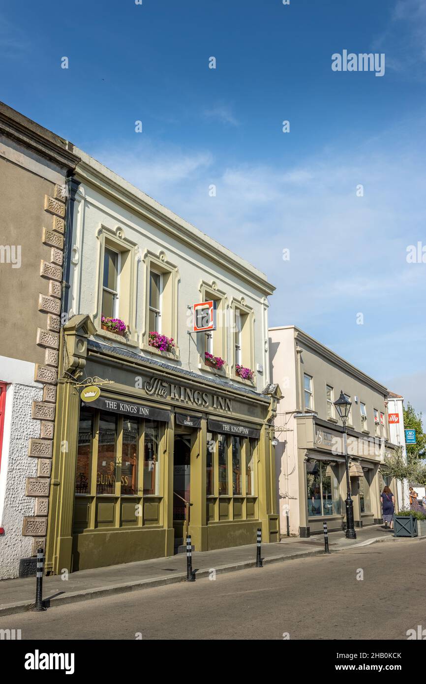 DUBLIN, IRELAND - Jul 24, 2021: A vertical shot of a bar The Kings Inn in the Beautiful Dalkey district. Dublin, Ireland Stock Photo
