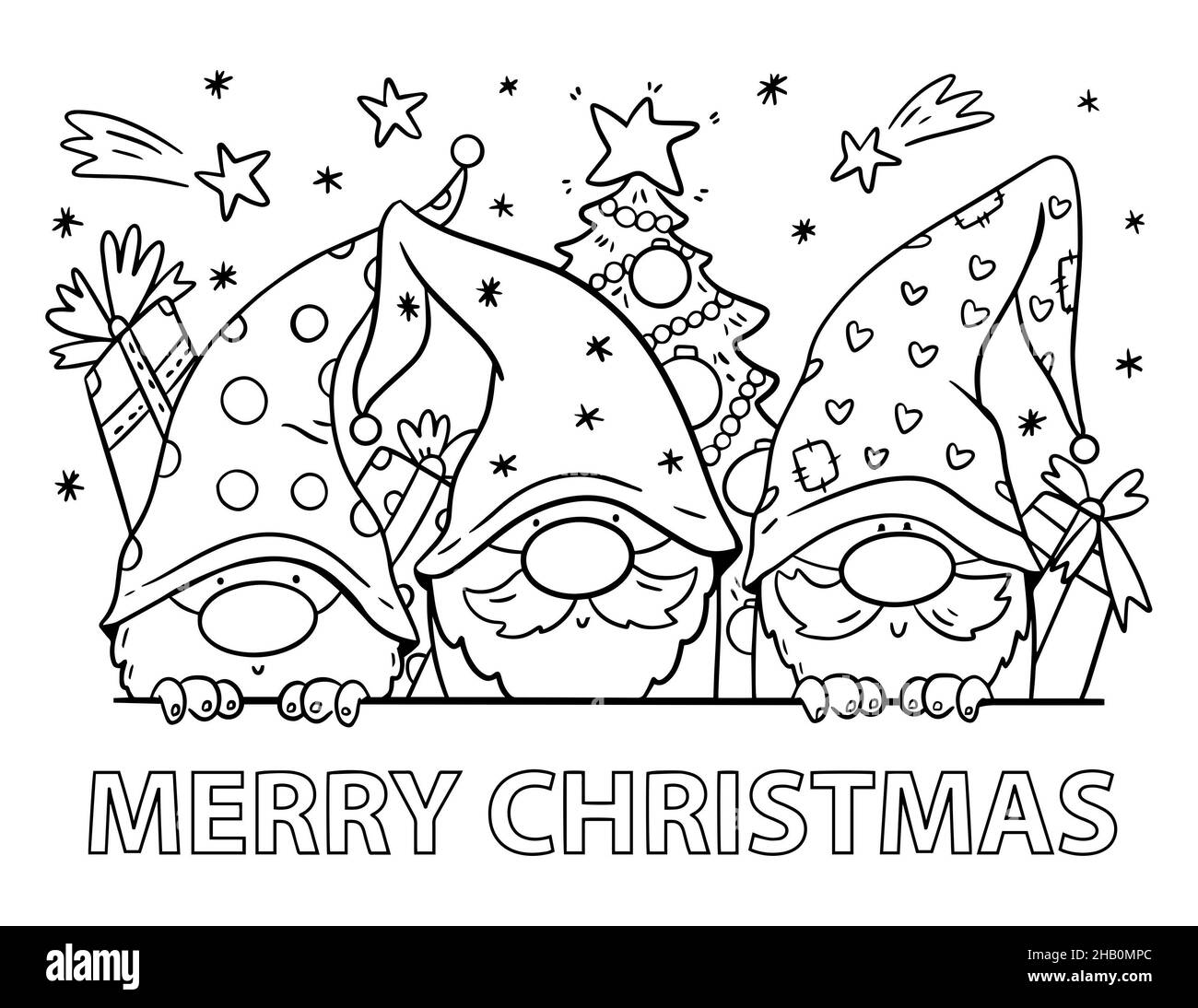 Garden gnome gnomes Black and White Stock Photos & Images - Alamy