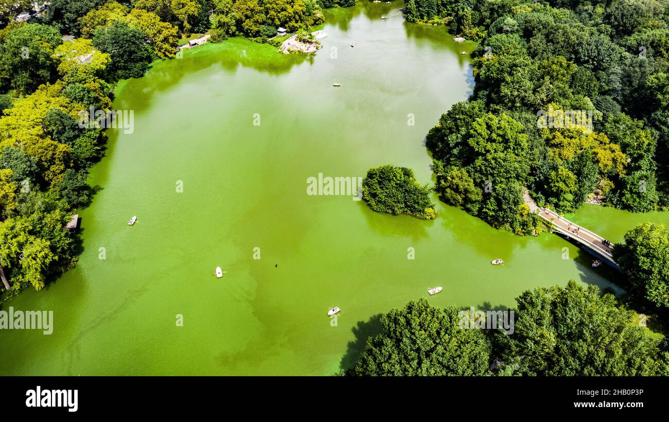 Shot lake boats surrounded hi-res stock photography and images - Alamy