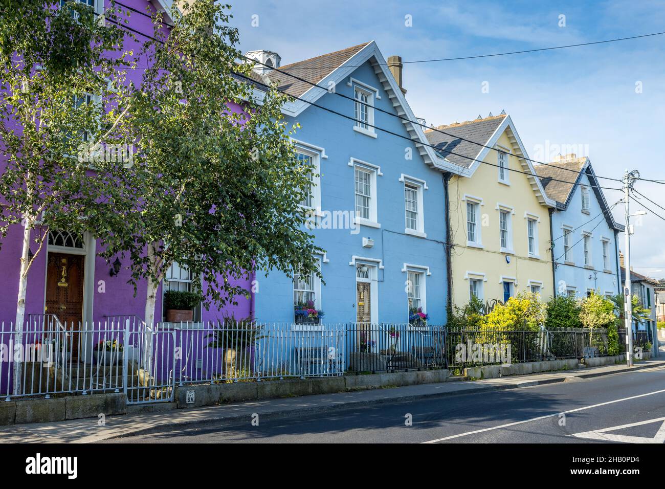 DUBLIN, IRELAND Jul 24, 2021 The colorful houses in the Beautiful