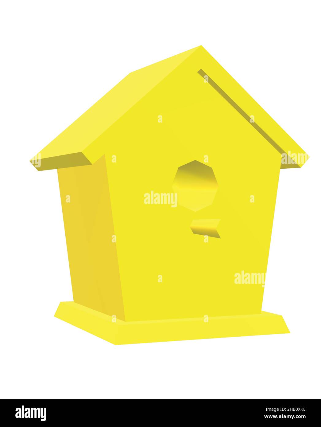 Solid Yellow Bird House Stock Vector Image & Art Alamy