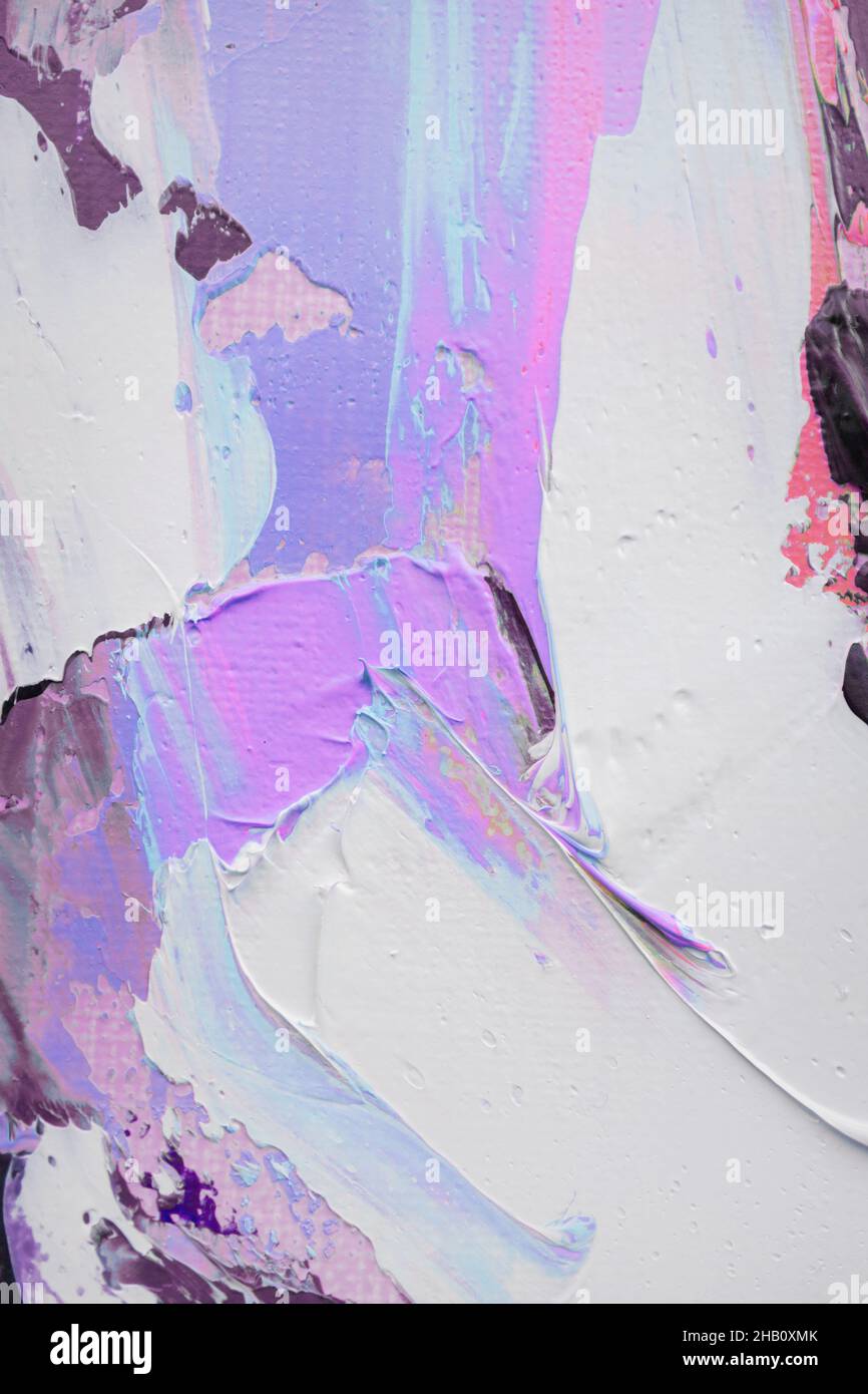 An unusual technique was created using a palette knife and a brush