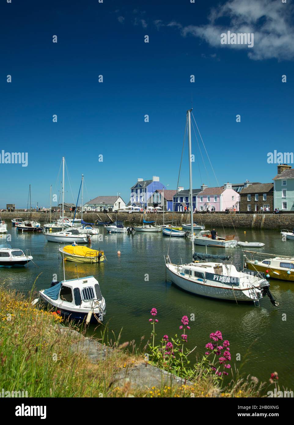 Aberaeron, Cardigan Bay, Ceredigion, Wales, UK, Europe Stock Photo