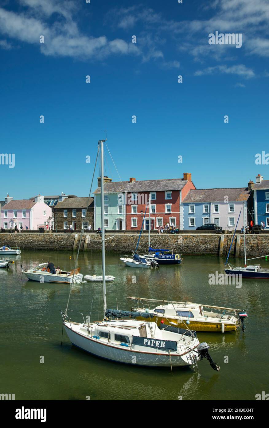 Aberaeron, Cardigan Bay, Ceredigion, Wales, UK, Europe Stock Photo