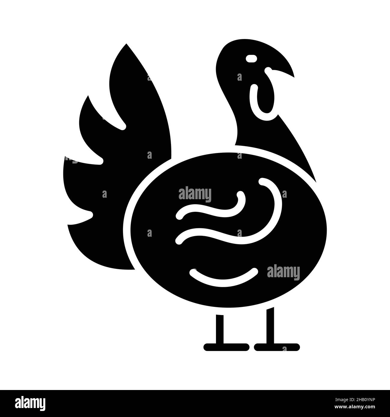 Turkey Glyph Icon Animal Vector Stock Vector Image & Art Alamy