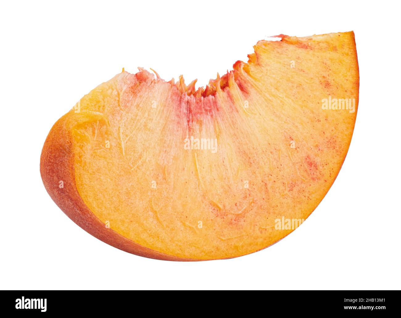 Fresh peach isolated on white background. Clipping path Stock Photo