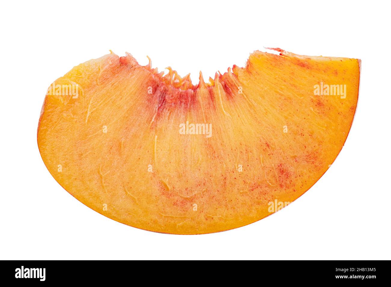 Fresh peach isolated on white background. Clipping path Stock Photo