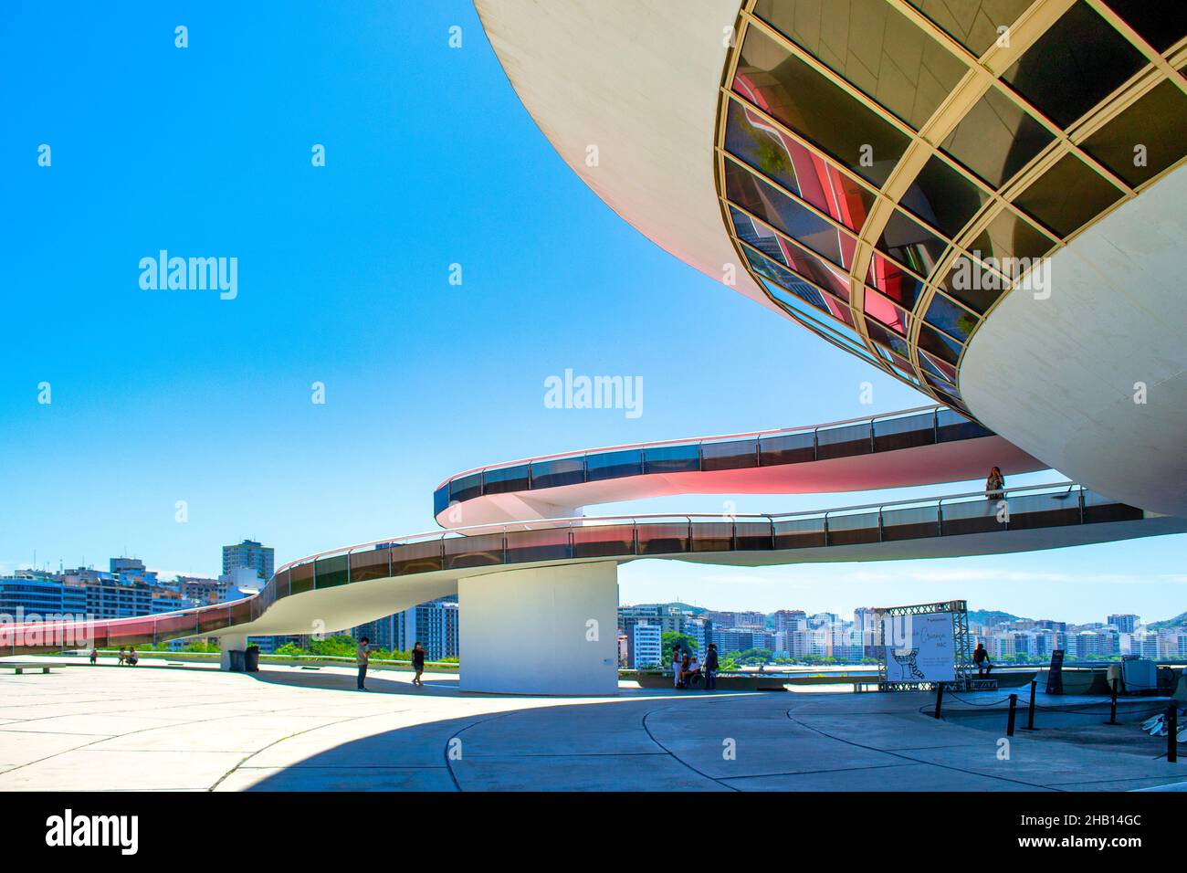 Niemeyer Museum of Contemporary Art , Niteroi, Brazil Stock Photo