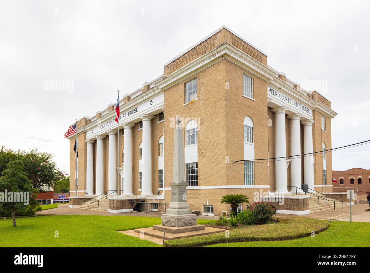 Livingston, Texas, USA June 28, 2021 The Polk County Courthouse and