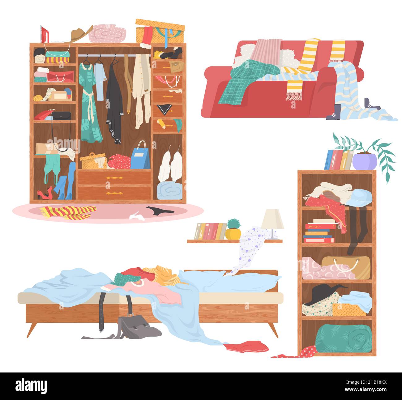bedroom Stock Vector Images Alamy