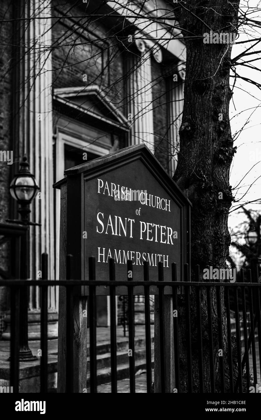St Peter's Hammersmith Stock Photo Alamy