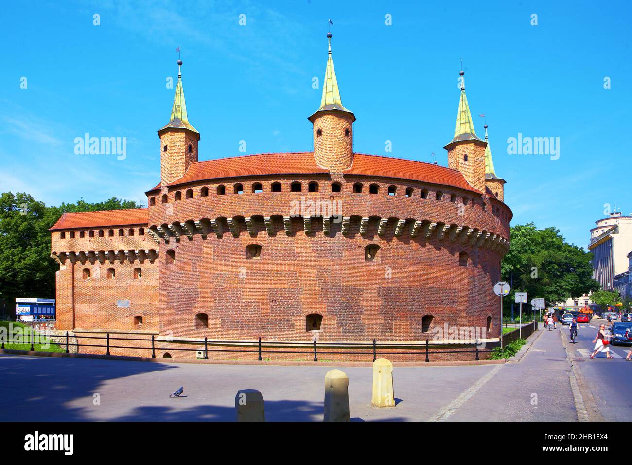 Poland, Cracow, Barbican. Stock Photo