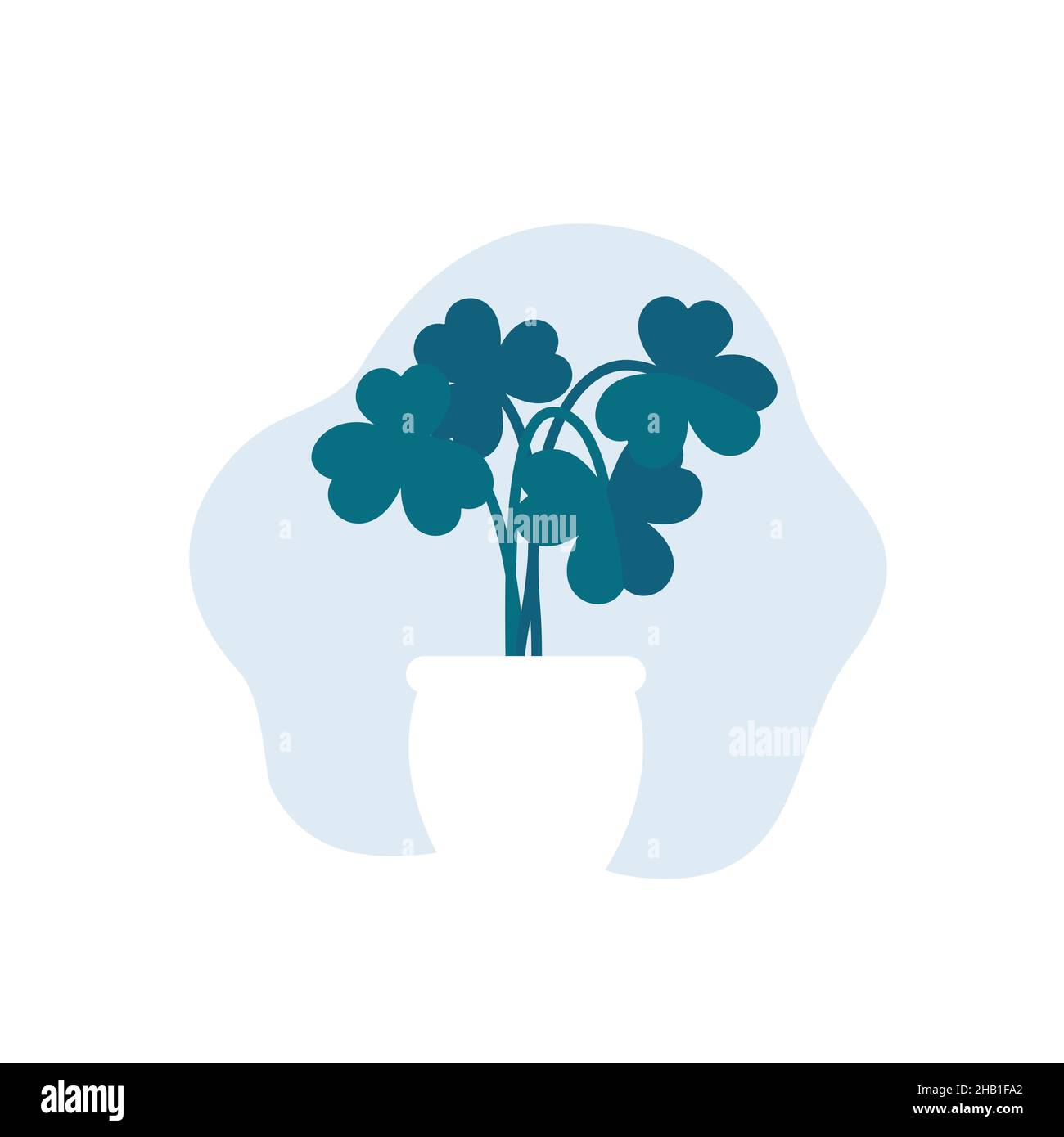plant in pot, flat vector art Stock Vector Image & Art - Alamy
