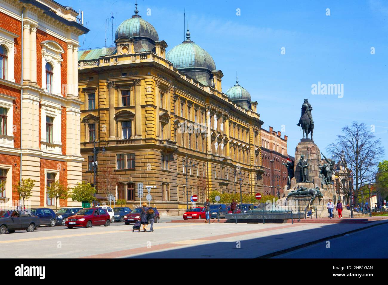 Poland, Cracow, PKP building. Stock Photo