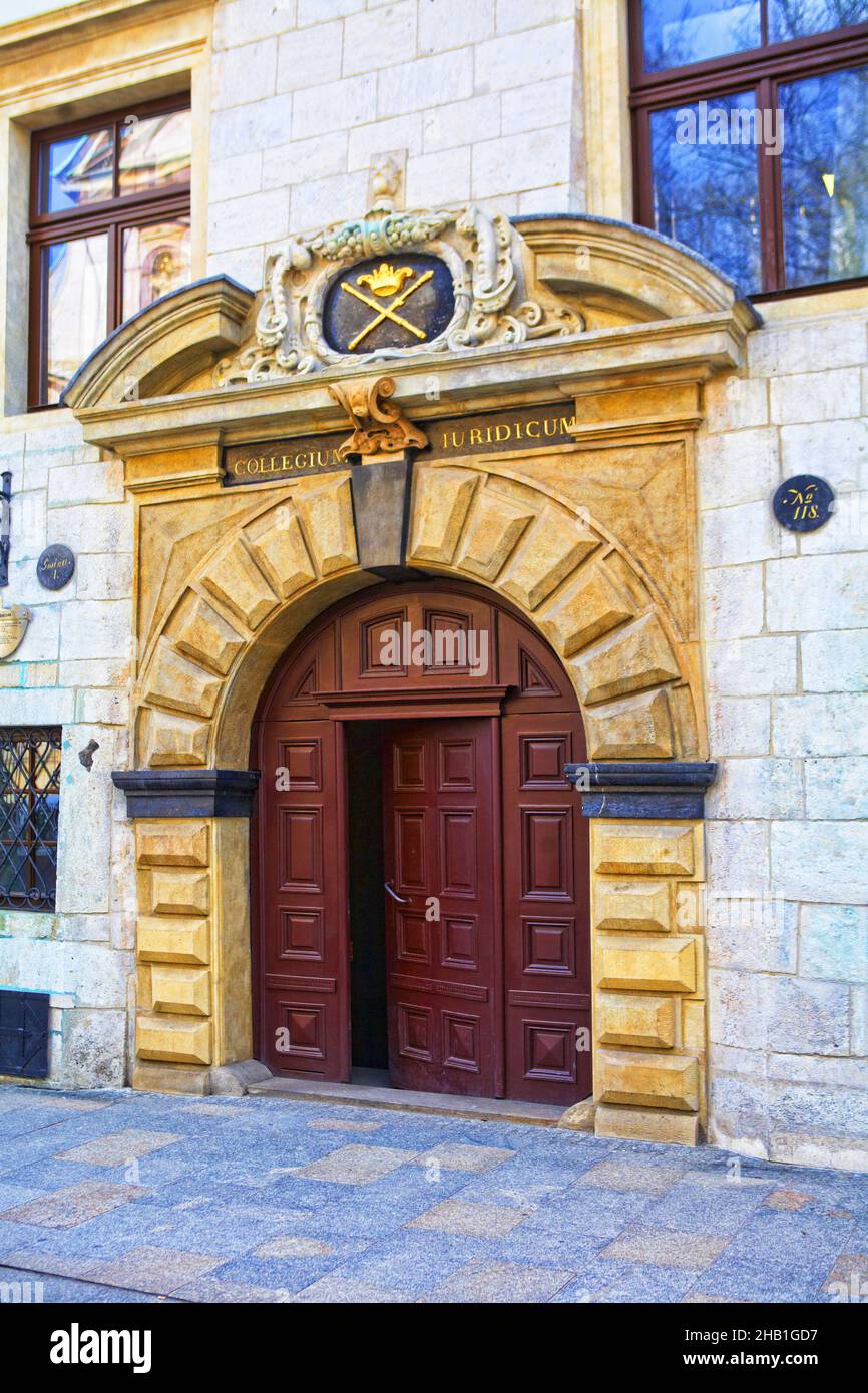 Poland, Cracow, Collegium Iuridicum. Stock Photo