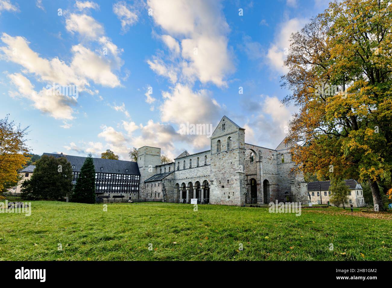 Monastery Paulinzella in Rottenbach, Thuringia, Germany. Stock Photo