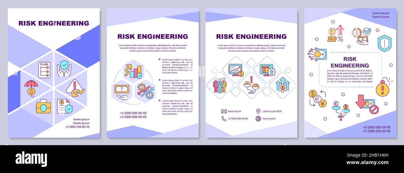 Risk engineering brochure template Stock Vector Image & Art - Alamy