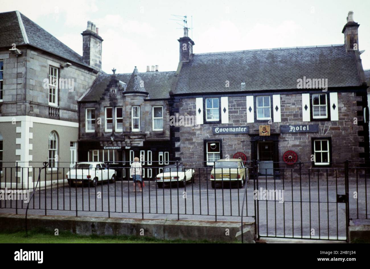 Vintage photograph of The Covenanter Hotel, Falkland, Fife, Scotland