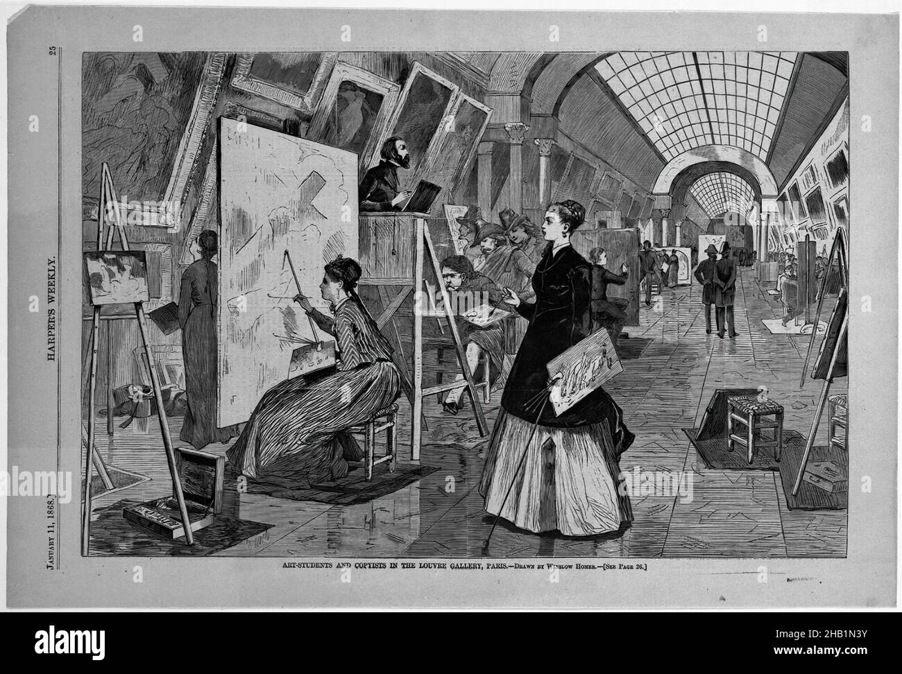 Students at the louvre hi-res stock photography and images - Alamy