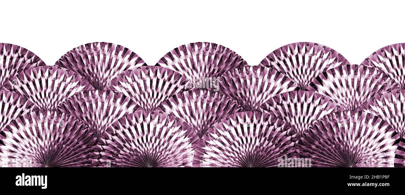 Metallic paper rosette decoration Stock Photo