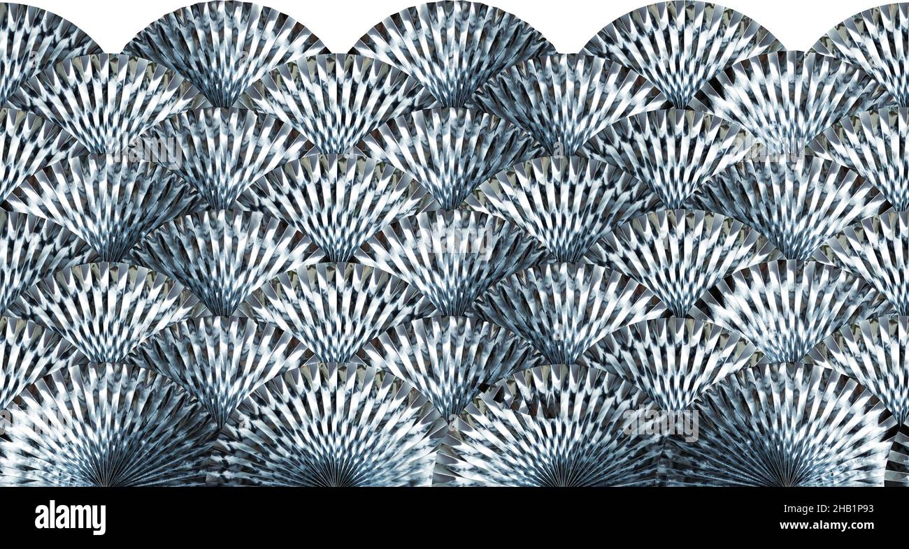 Metallic paper rosette decoration Stock Photo