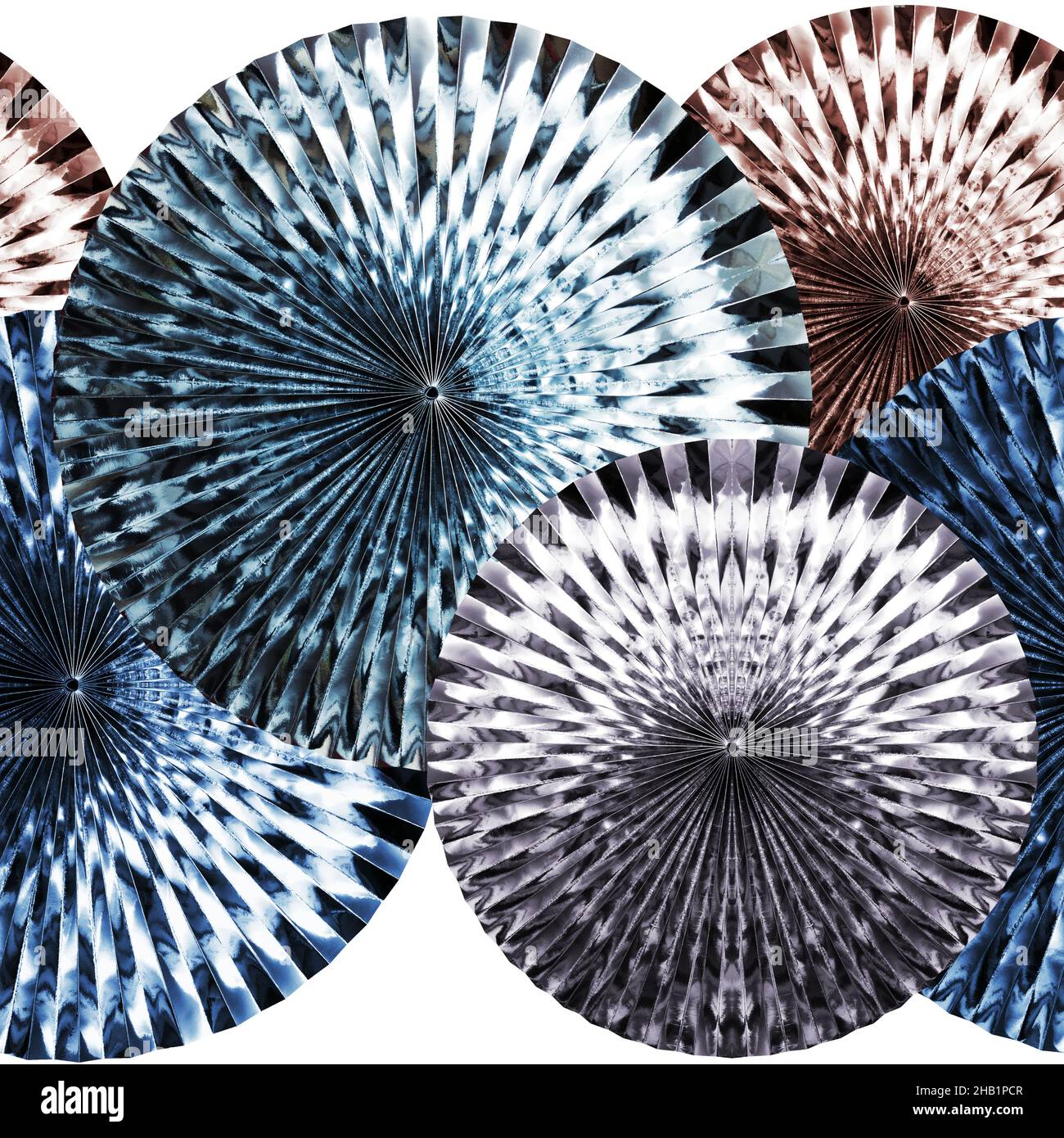 Metallic paper rosette decoration Stock Photo Alamy