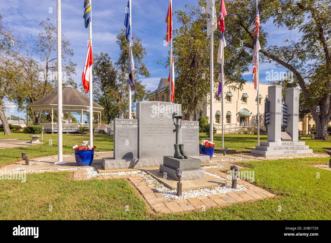 Jasper, Texas, USA October 17, 2021 The Jasper County Courthouse and