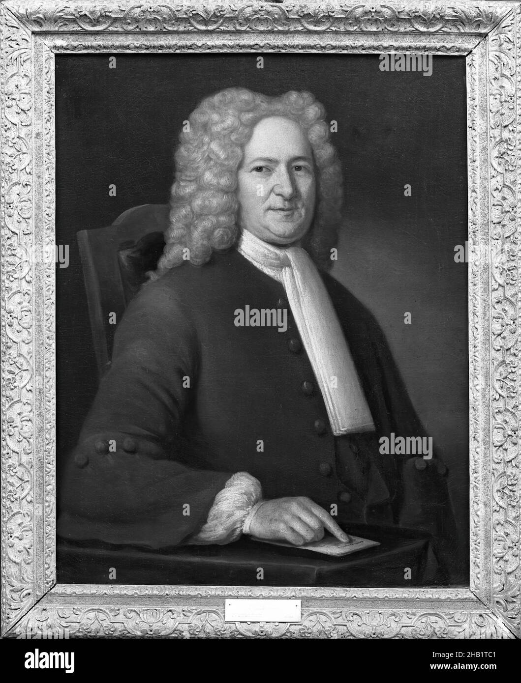 James Gooch, John Smibert, American, 1688-1751, Oil on canvas, 1730, 34 15/16 x 27 7/8 in., 88.7 x 70.8 cm, American, James Gooch, John Smibert, painting, portrait, Smibert, wig Stock Photo