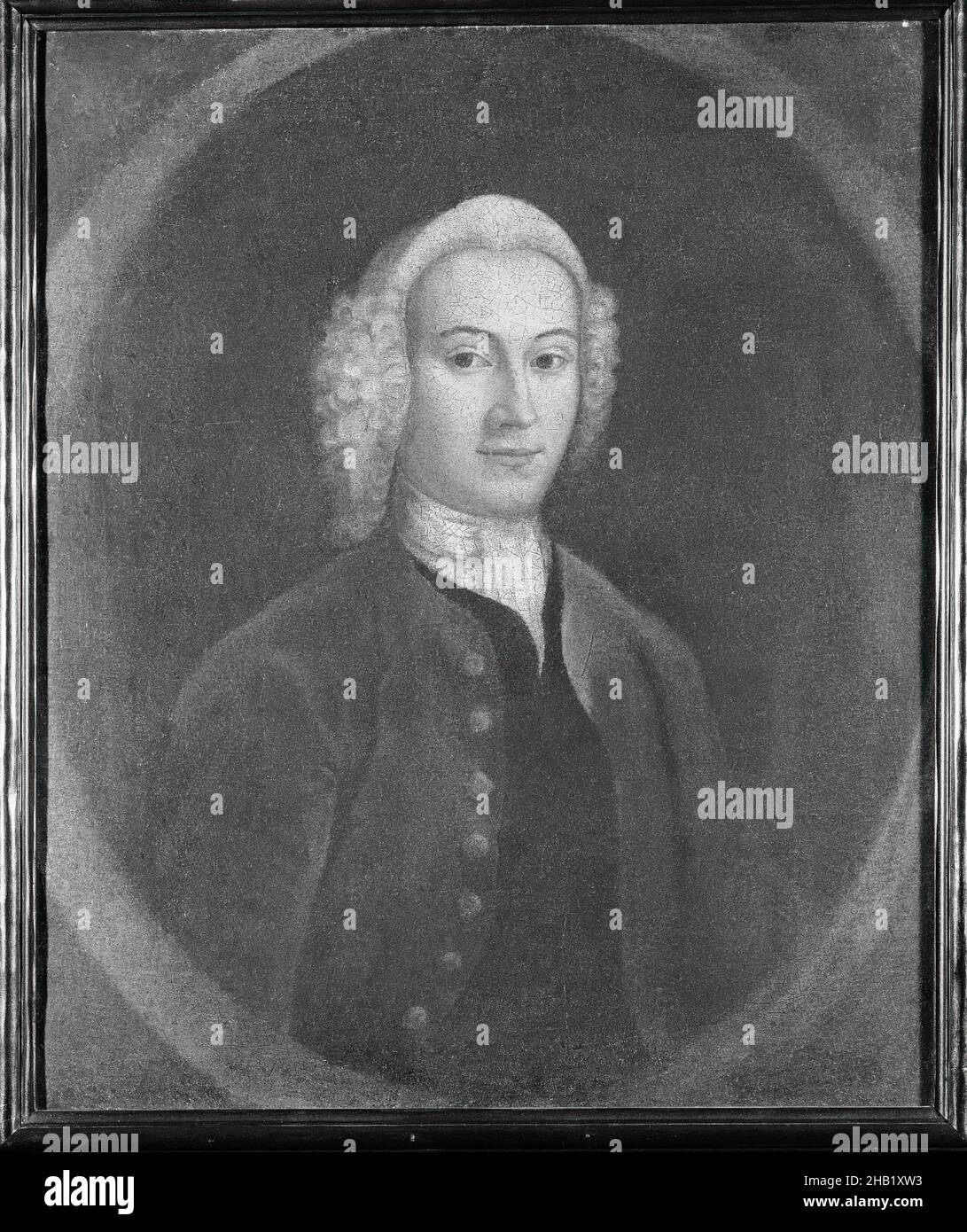 Gentleman of the Breckenridge Family of Virginia, American, Oil on canvas, ca. 1750, 30 x 25 1/16 in., 76.2 x 63.7 cm, male, man, oil on canvas, painting, portrait Stock Photo