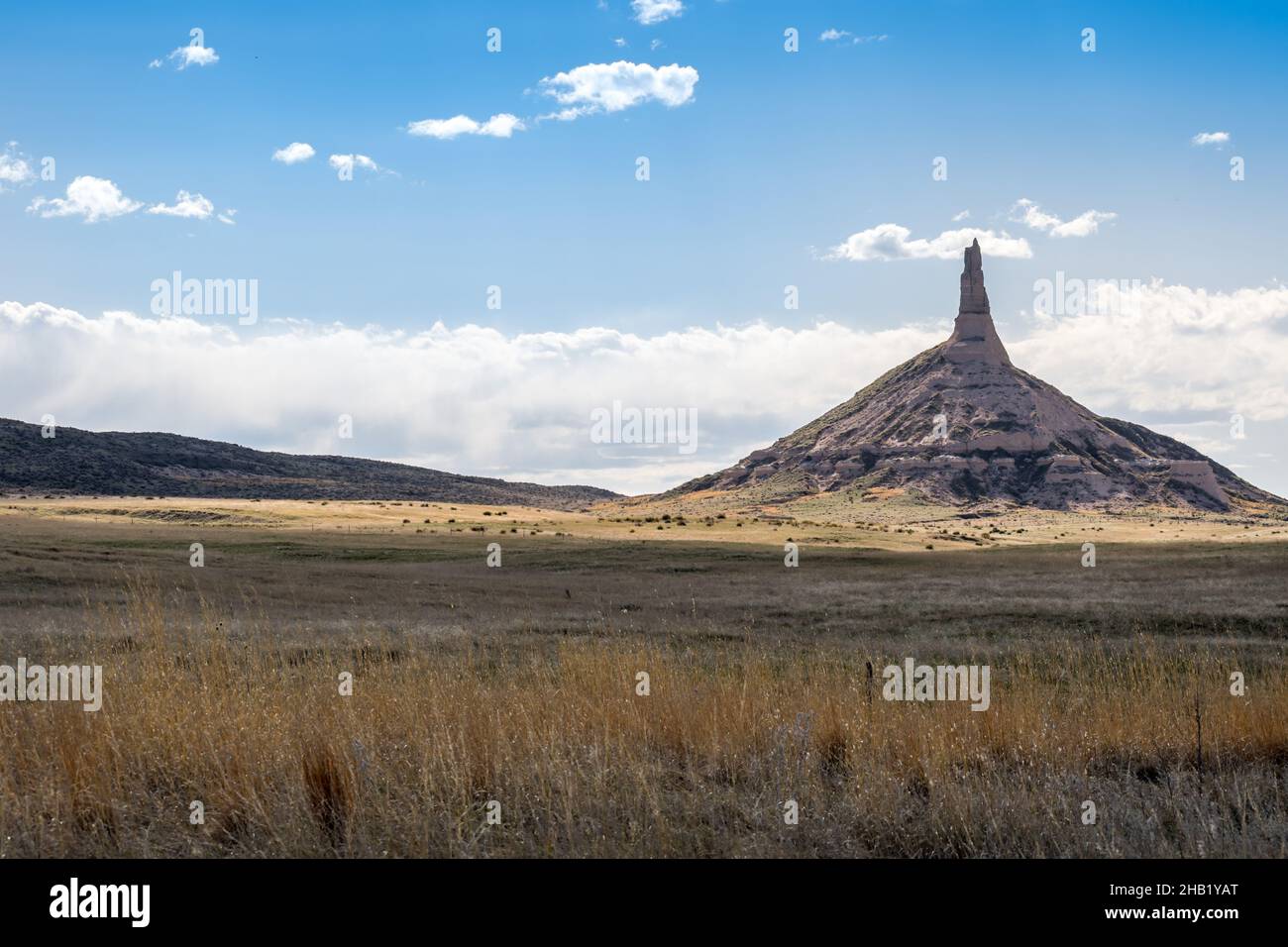 A prominent natural and geological rock formation in Morrill Country Stock Photo